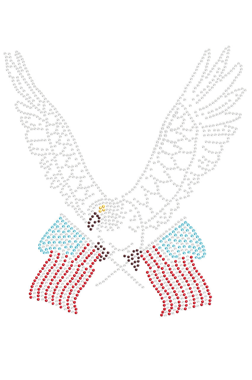 Eagle with Flags - Womens T-shirt