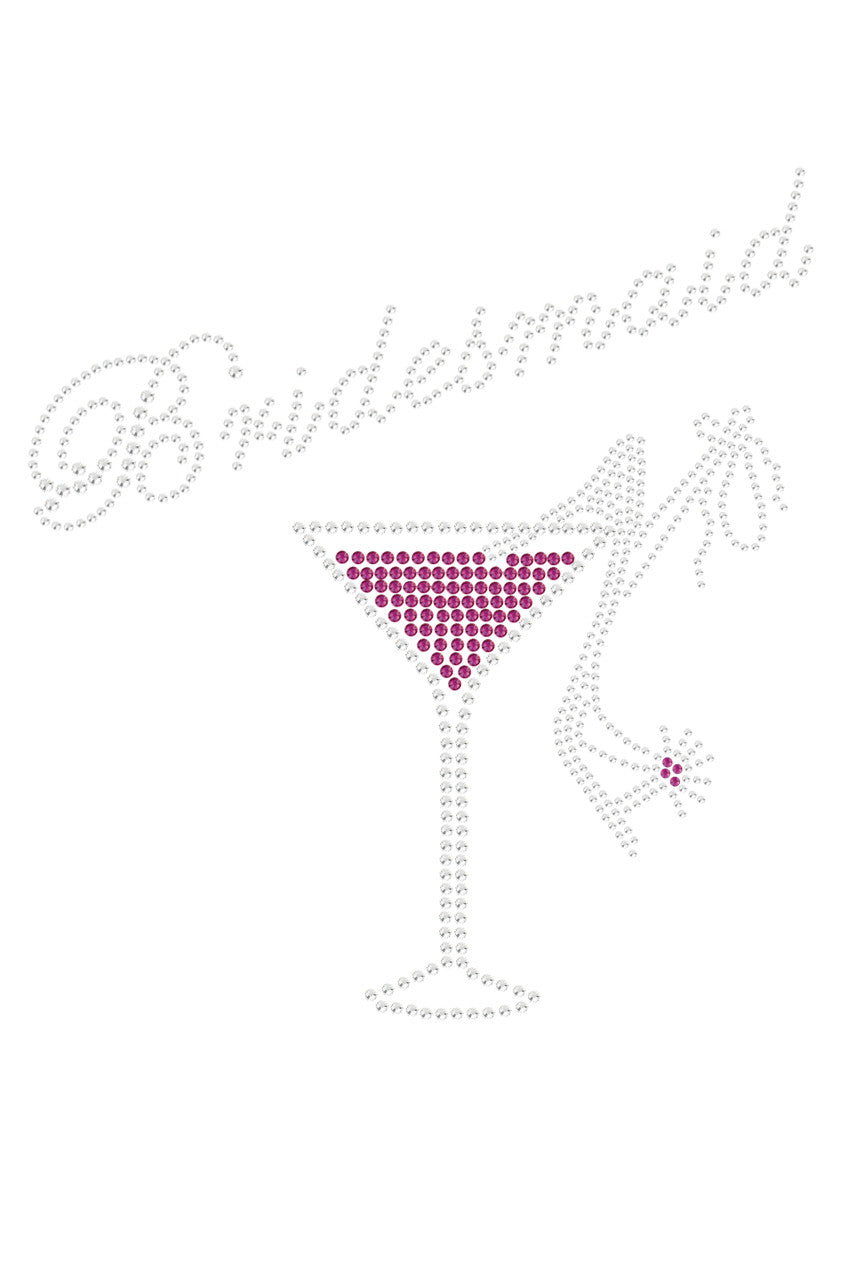 Bridesmaid with Drink & High Heel Shoe - Womens T-shirt