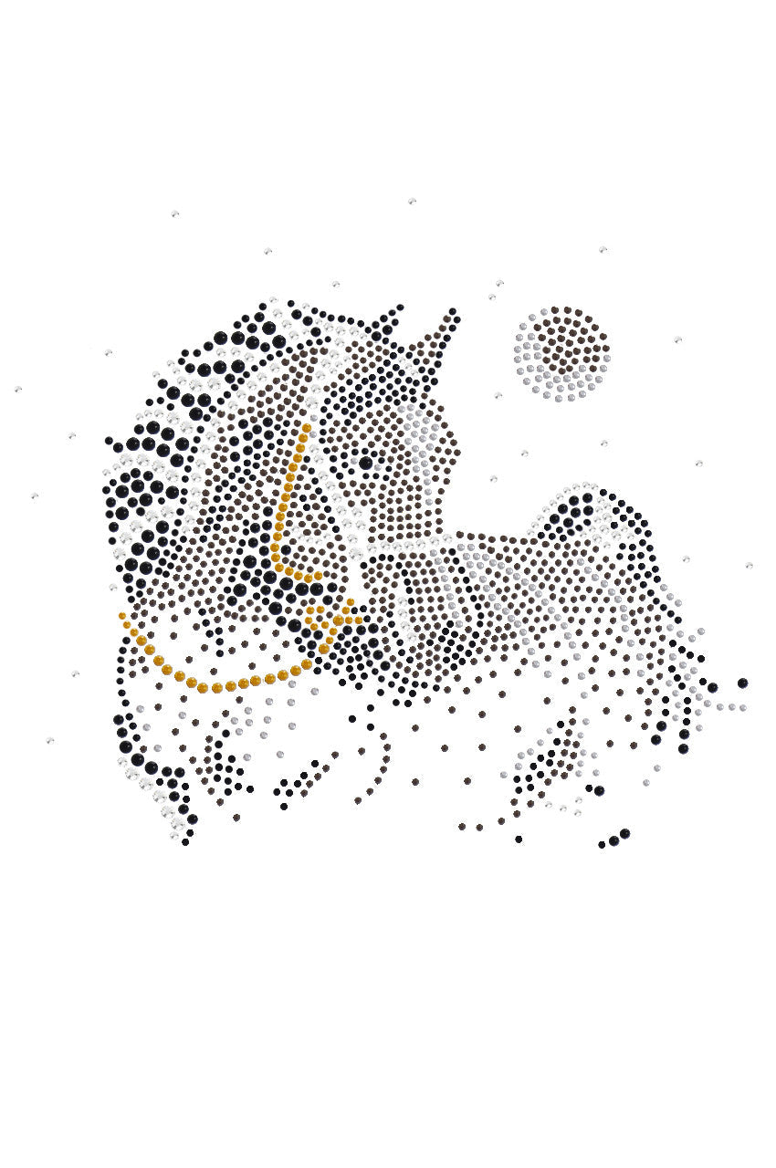 Horse with Stars & Moon - Womens T-shirt