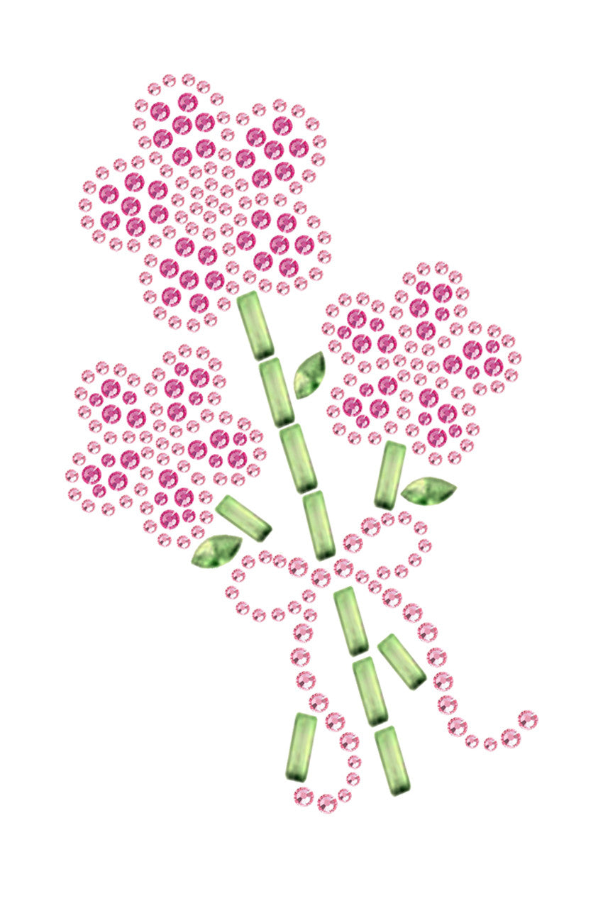 Pink Flower Bouquet - Bandanna