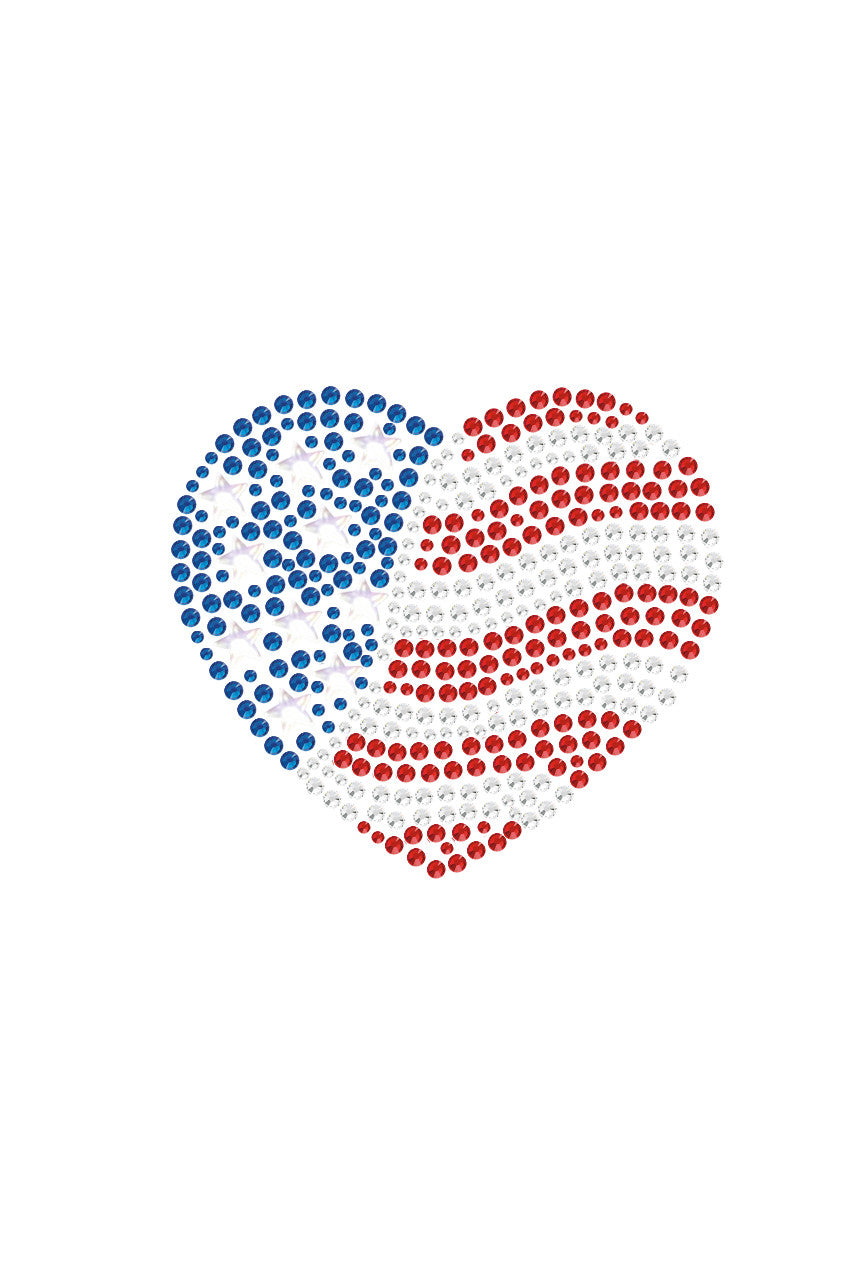 Patriotic Heart 2 Bandanna