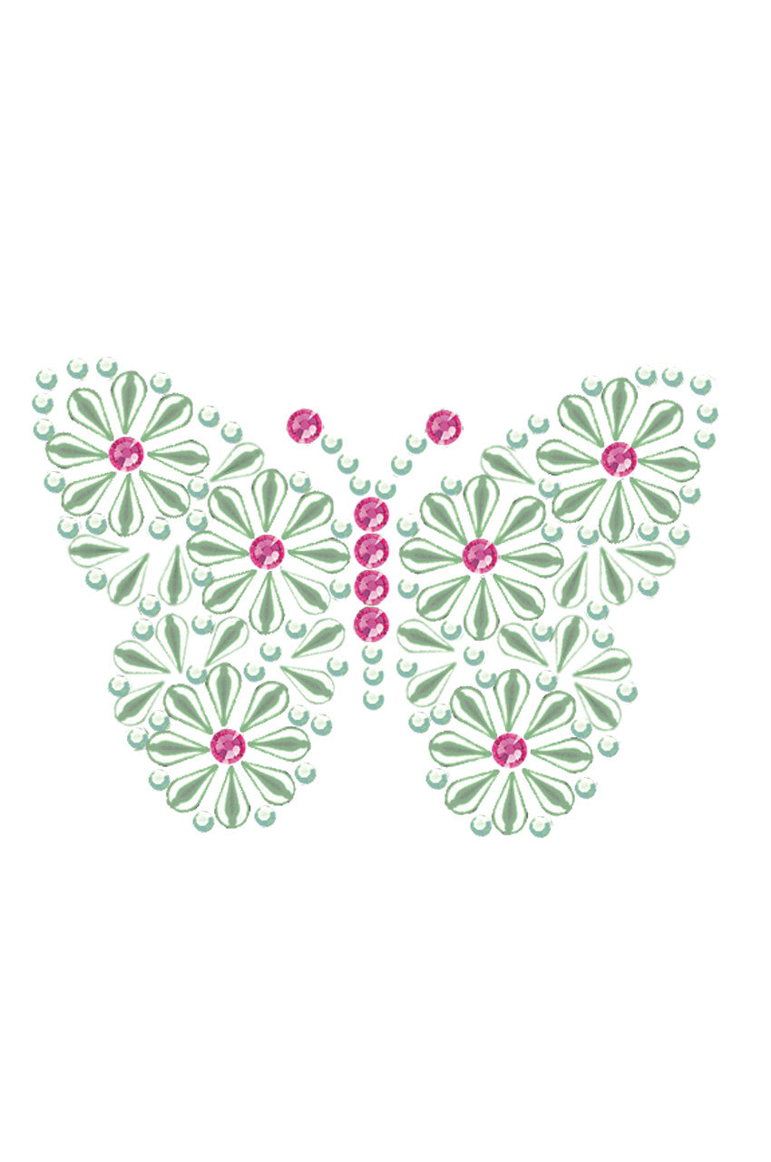 Green Nailhead Butterfly - Women's T-shirt