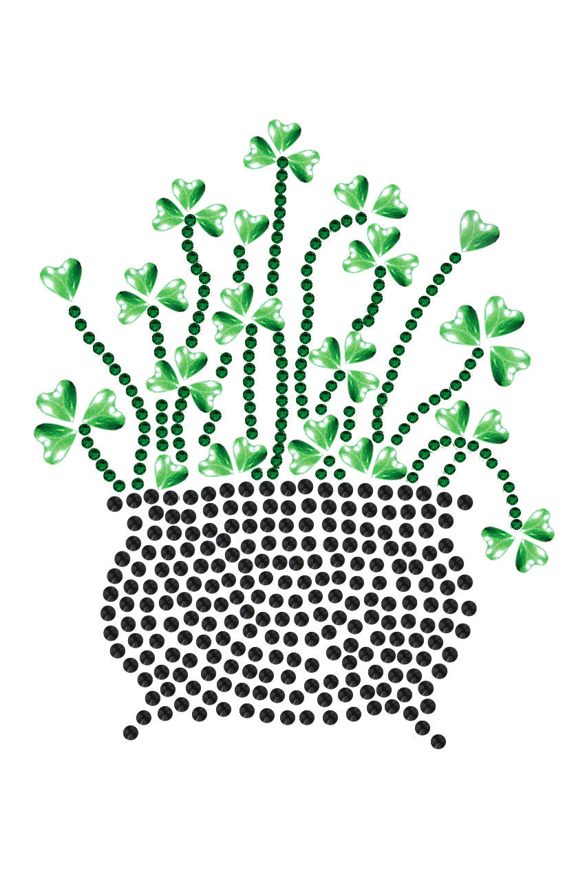 Pot of Shamrocks - Womens T-shirt