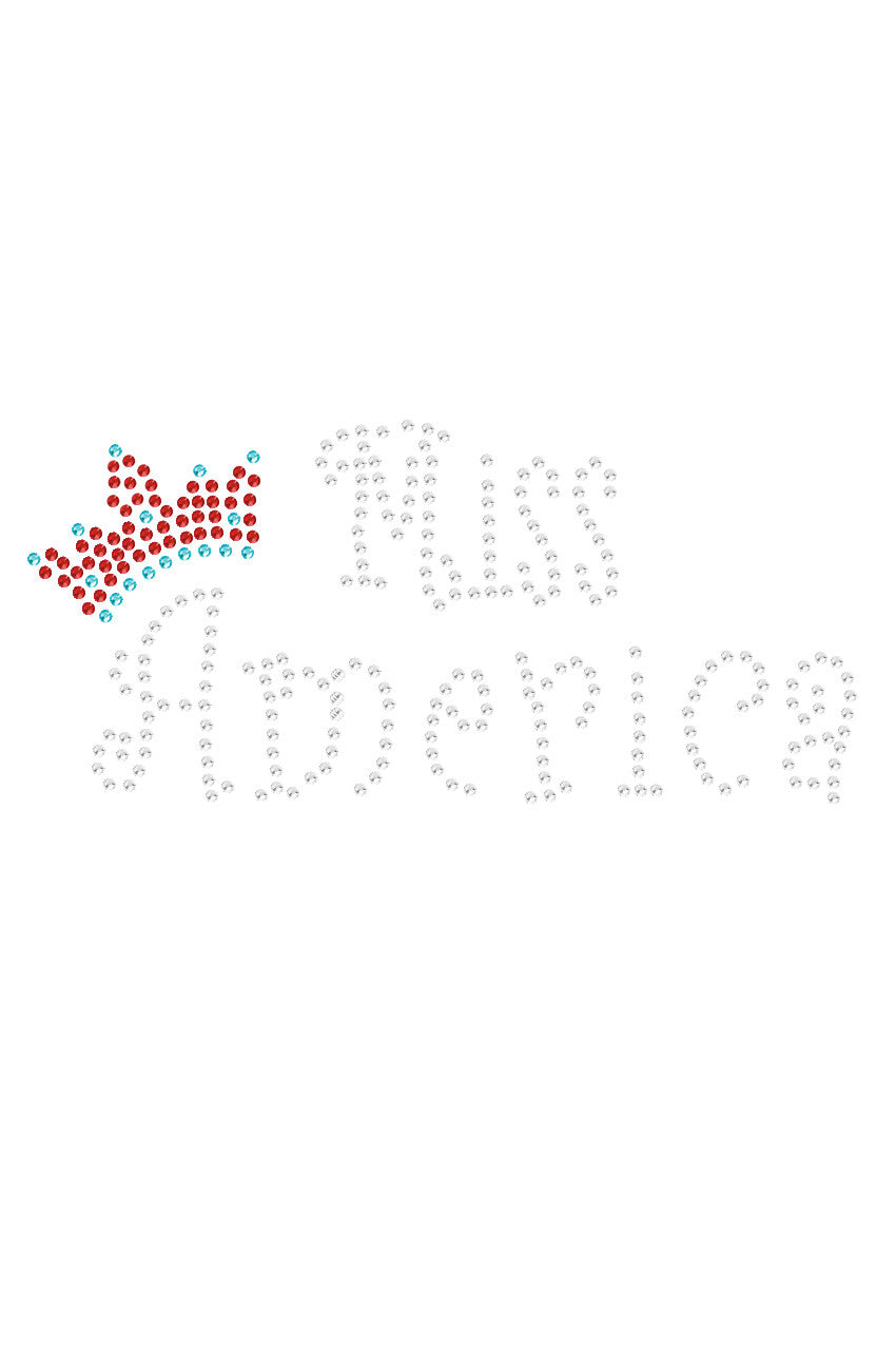 Miss America with Crown - Womens T-shirt