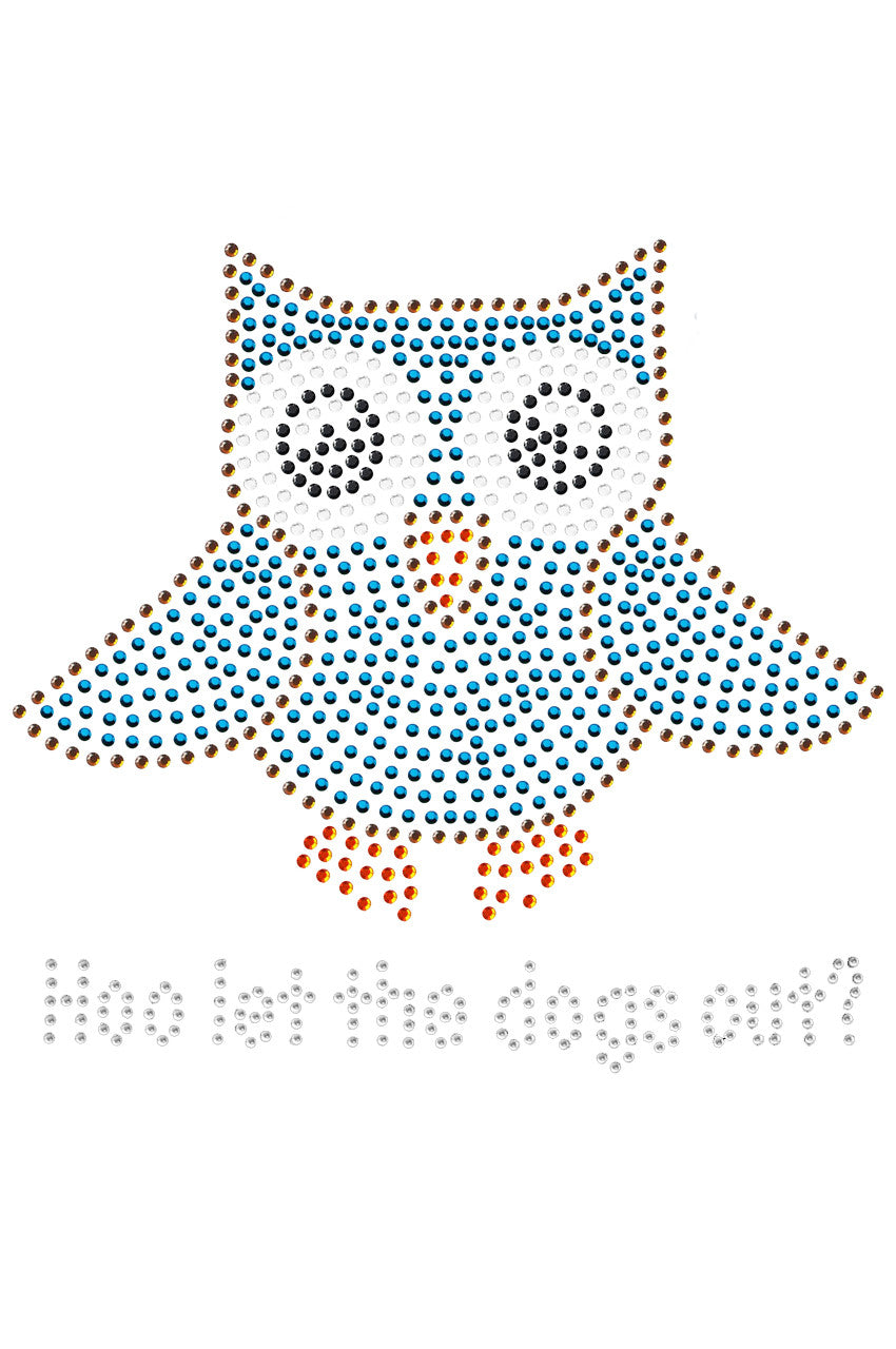 Blue Owl with Hoo Let the Dogs Out? - Custom Tutu