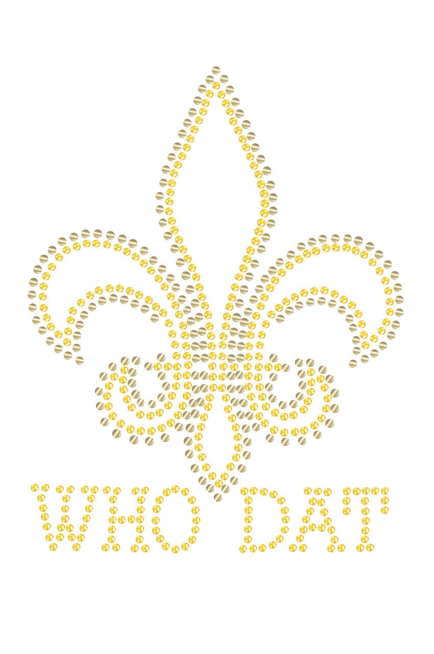 Fleur de Lis with Who Dat - Bandanna
