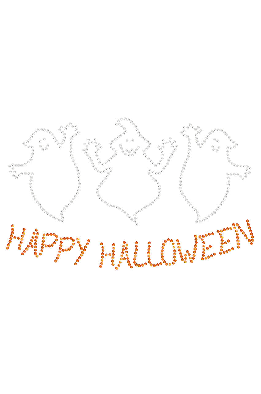 Happy Halloween Ghost - Womens T-shirt