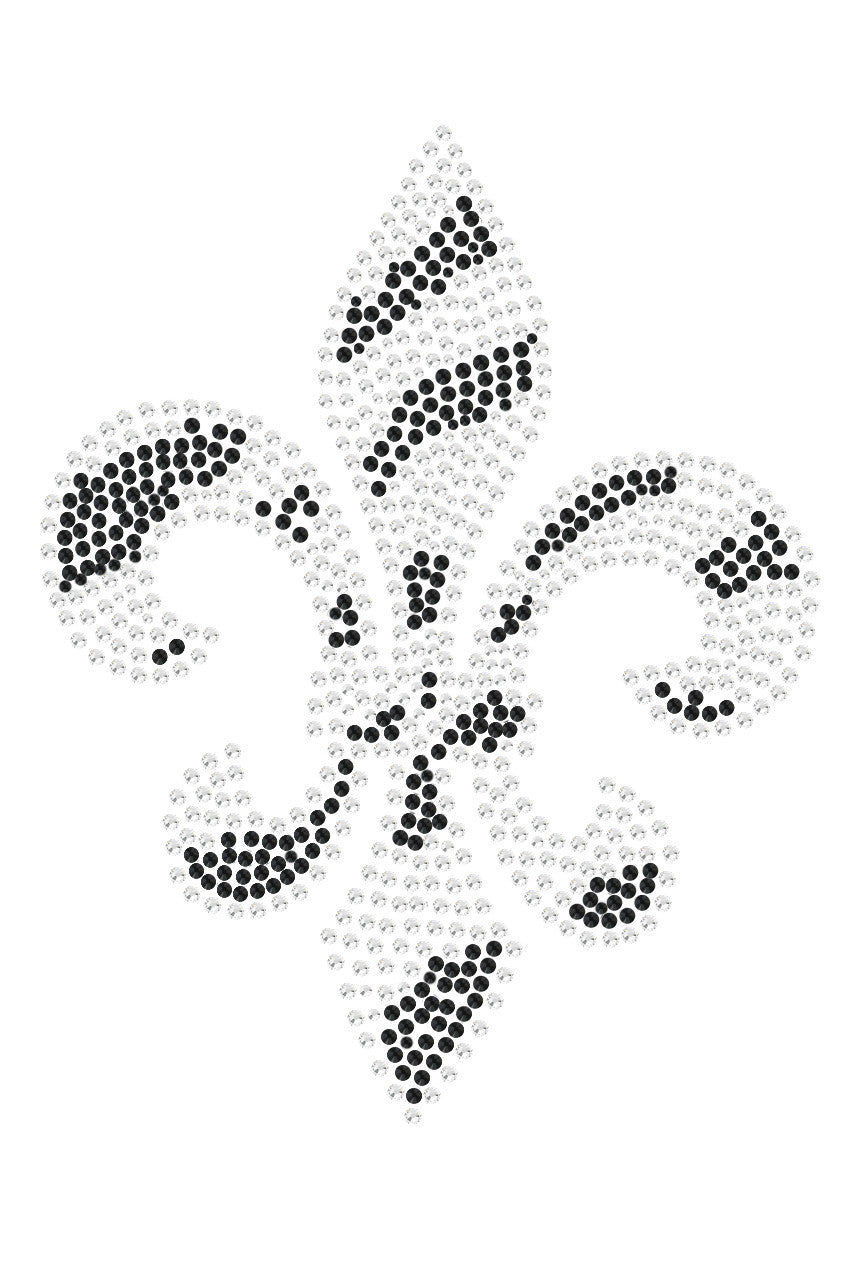 Fleur de Lis (Zebra Print) - Womens T-shirt