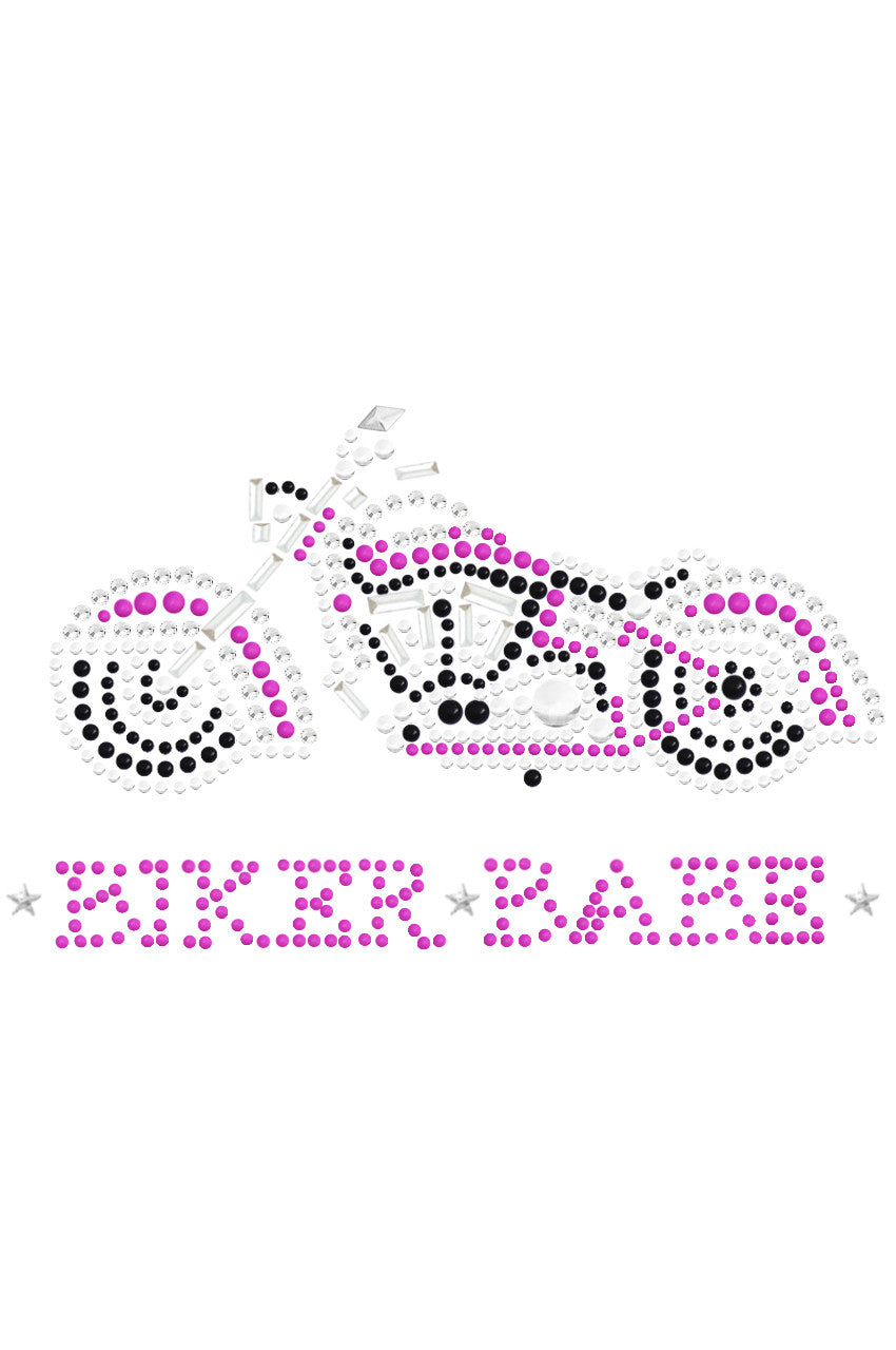 Biker Babe - Pink Motorcycle - Women's T-shirt