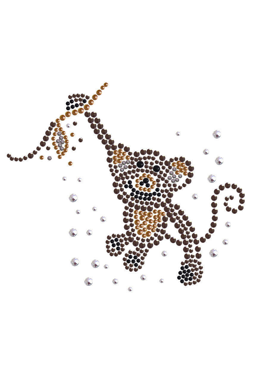 Monkey - Swinging from Vine - Womens T-shirt