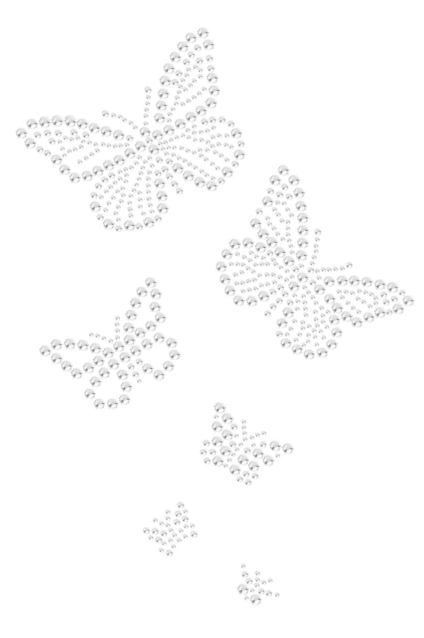 Rhinestone Butterflies - Womens T-shirt