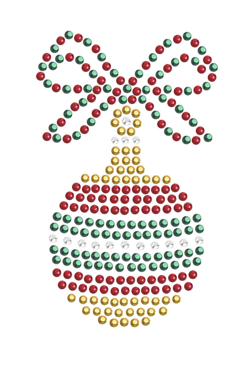 Red, Green, & Gold Christmas Ornament - Womens T-shirt