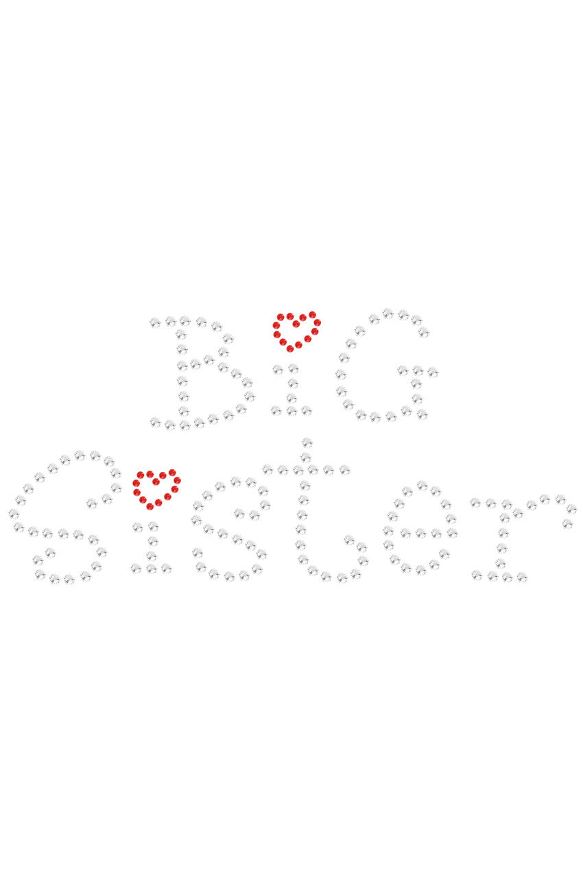 Big Sister with Red Heart - Womens T-shirt