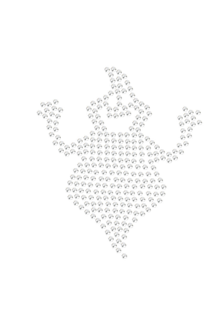 Fat Rhinestone Ghost - Womens T-shirt