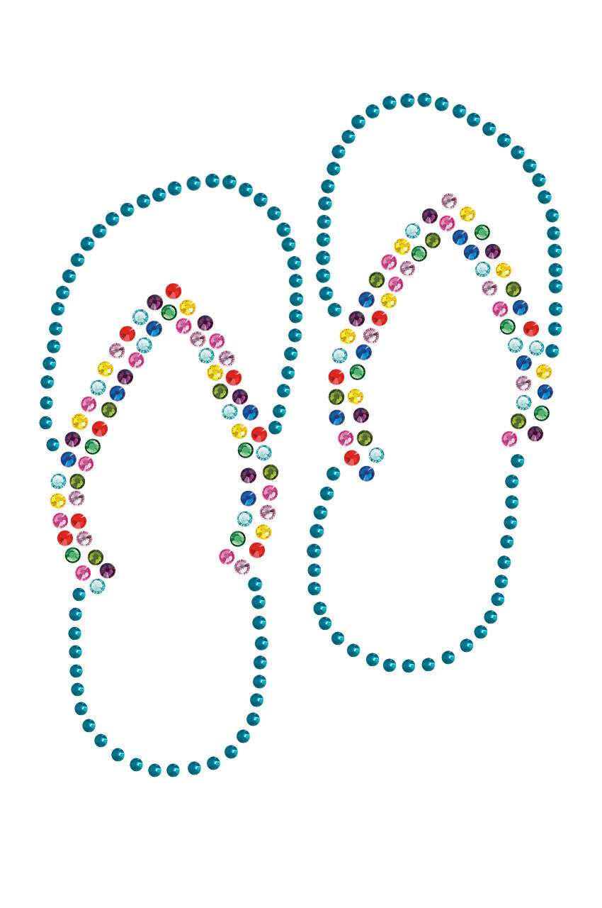 Flip Flops (Turquoise) - Bandanna