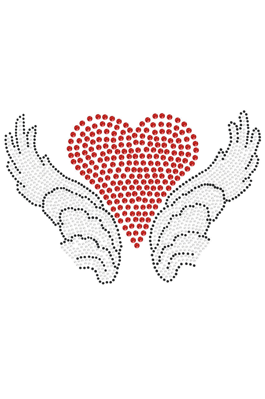 Heart with Wings 2 - Womens T-shirt