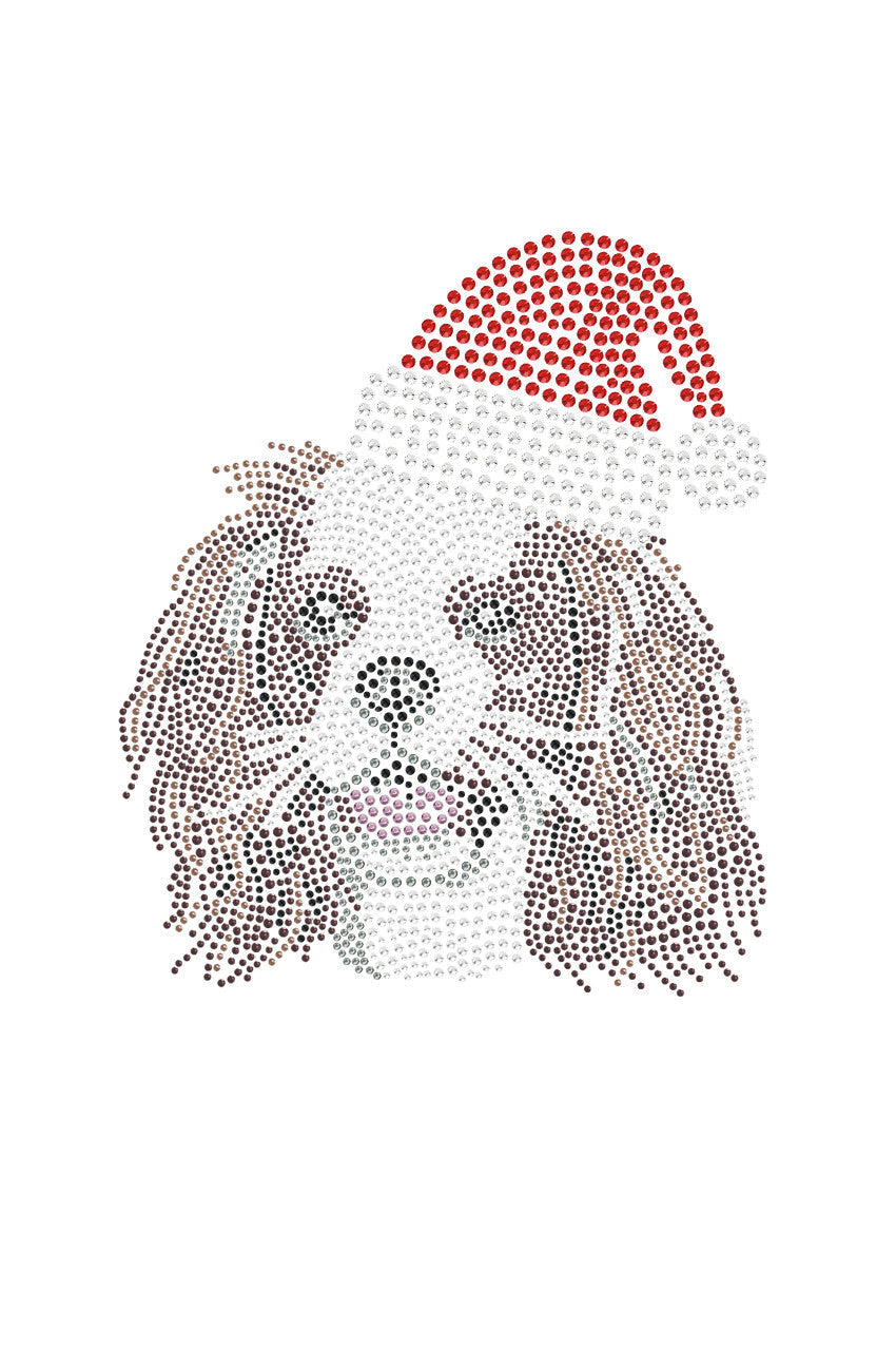 Cavalier King Charles Spaniel with Santa Hat - Womens Tee