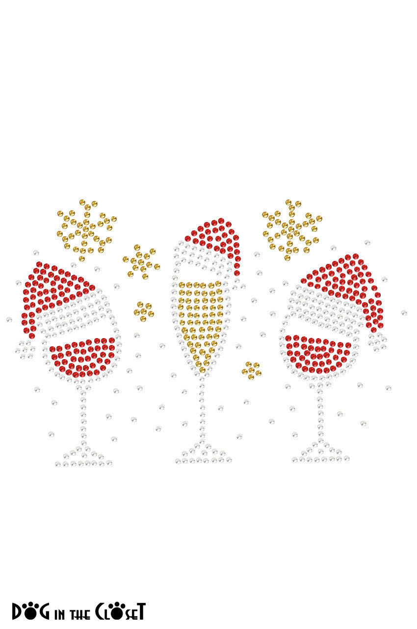 Christmas Wine Glasses - Women's Tee