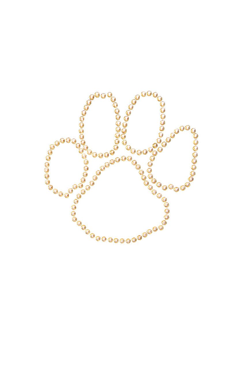 Paw (Gold Nailheads) bandana