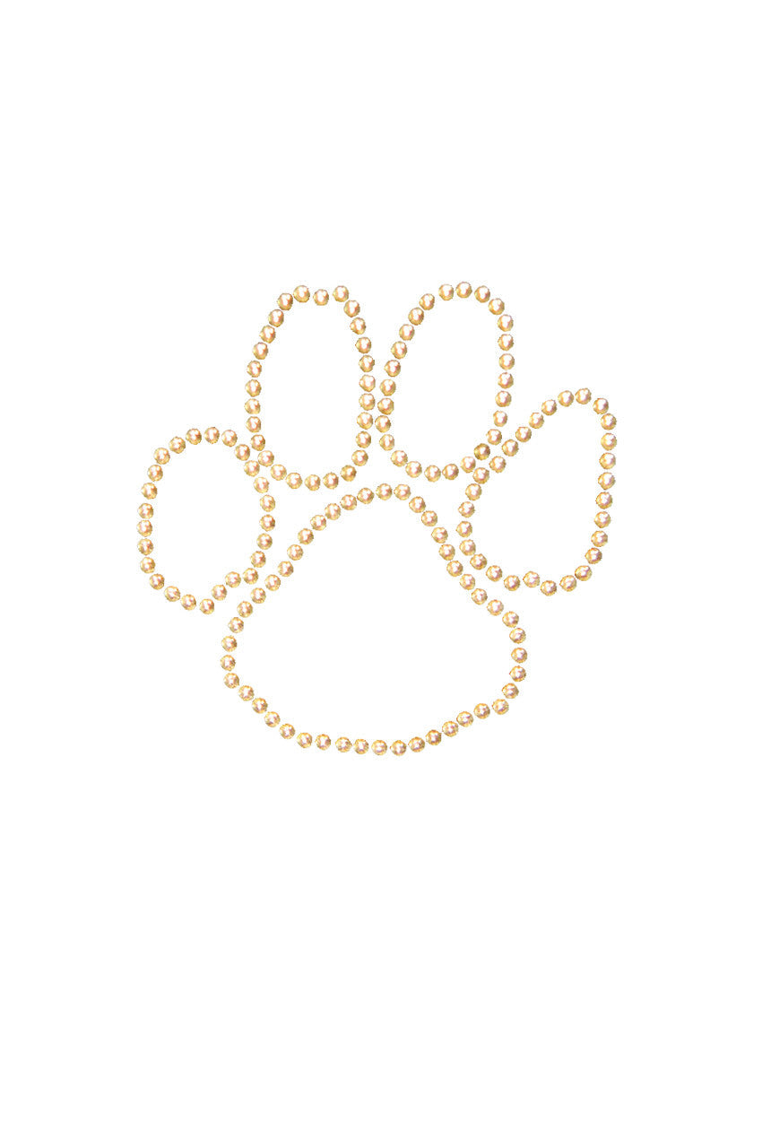 Paw (Gold Nailheads) bandana