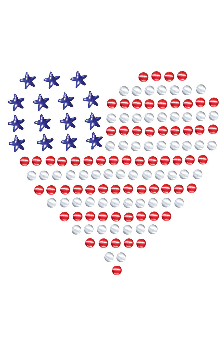 Patriotic Heart 1 - Womens T-shirt