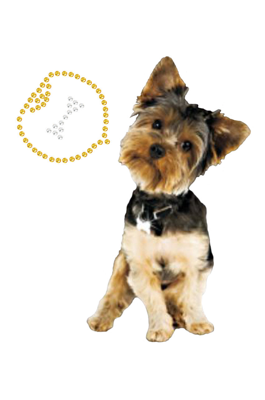 Yorkie with Bone - Womens Tee