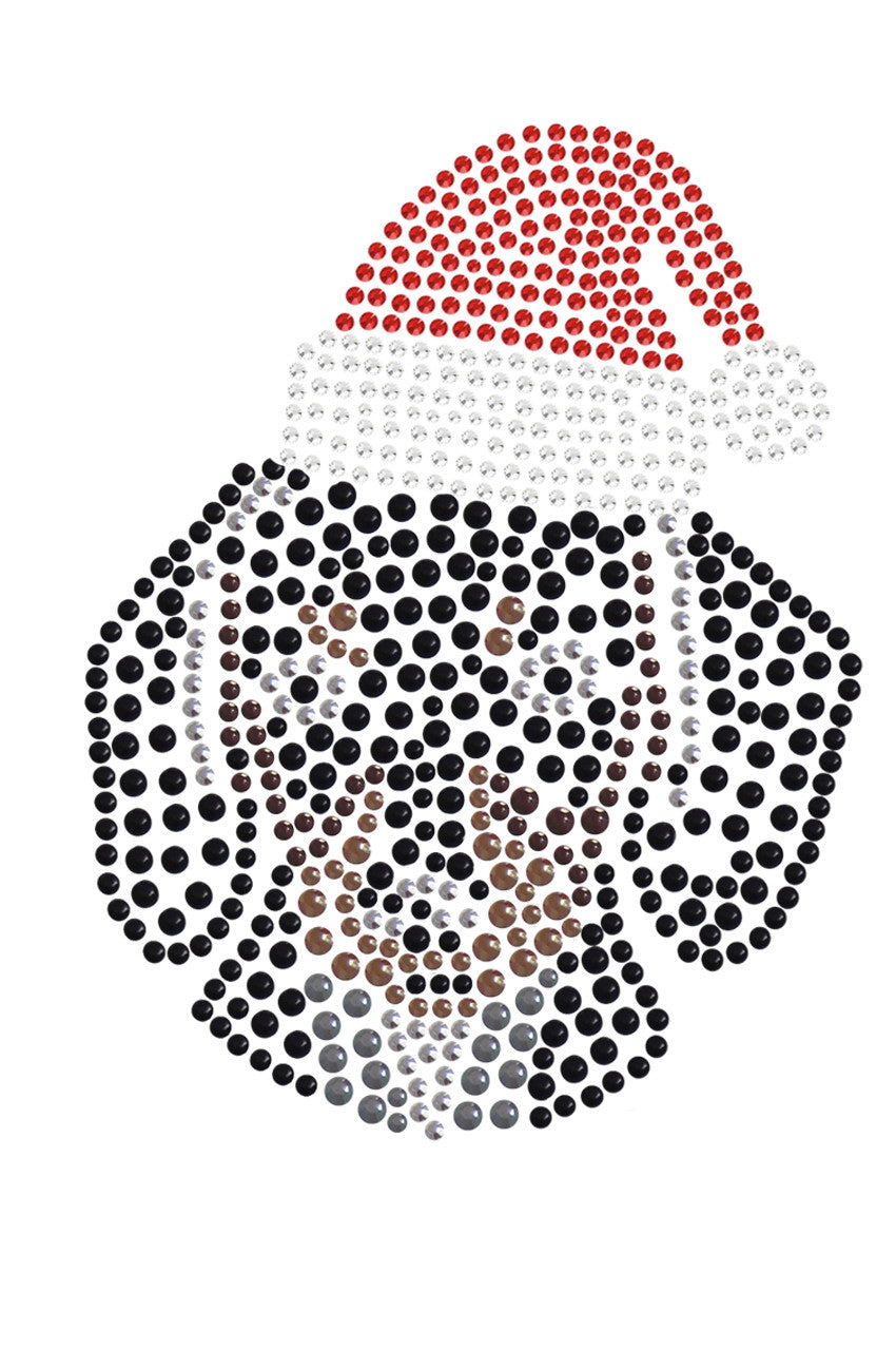 Dachshund Face with Santa Hat - Bandana