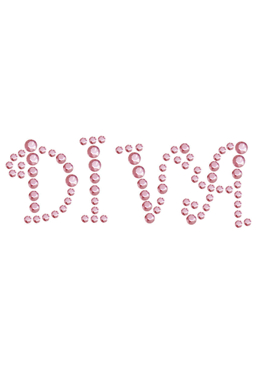 Diva (Pink Rhinestuds) - Womens T-shirt