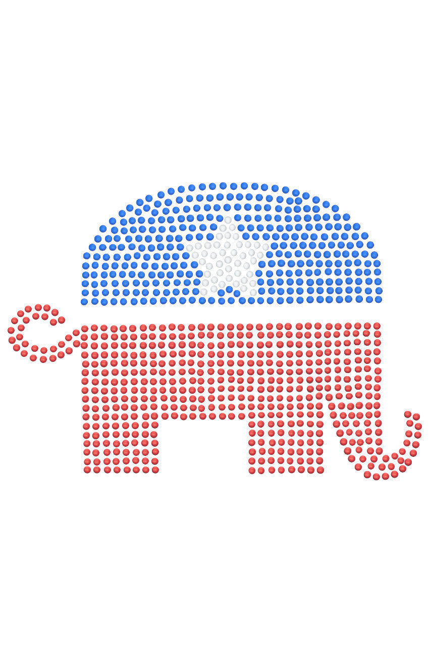 Patriotic Elephant - Womens T-shirt