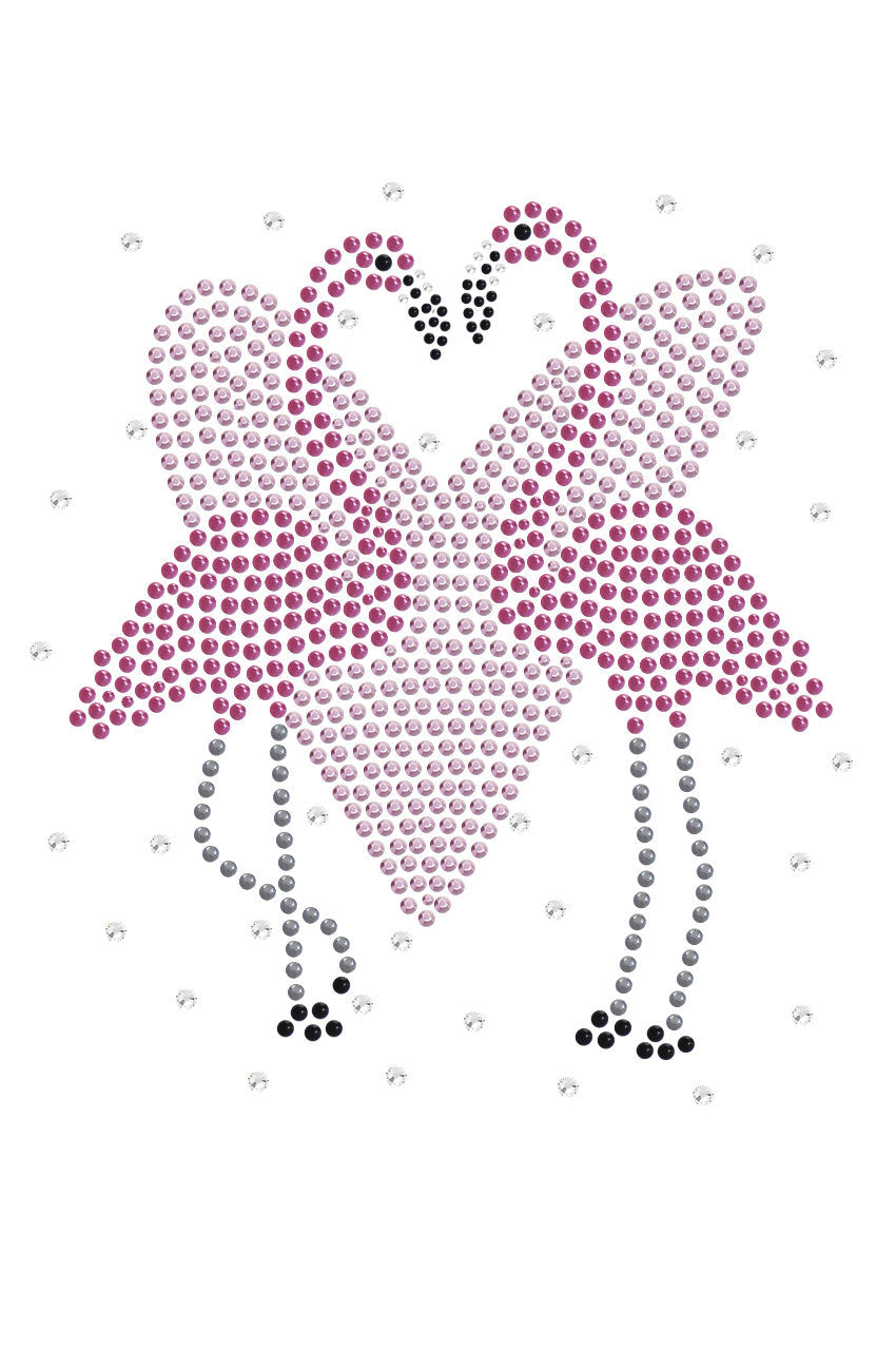 Flamingos with Heart- Womens Tee
