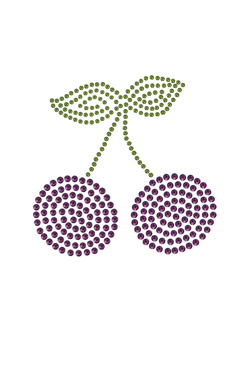 Purple Cherries - Womens T-shirt