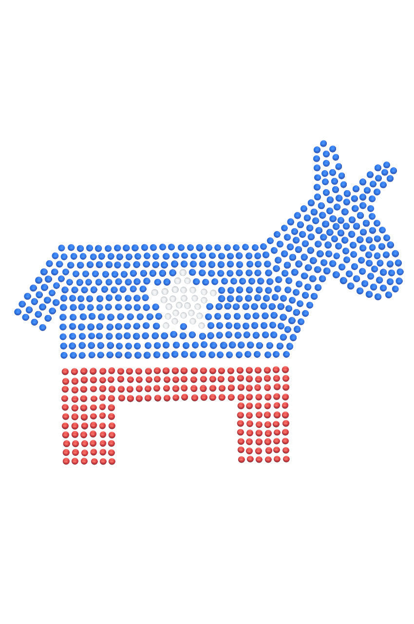 Patriotic Donkey - Womens T-shirt
