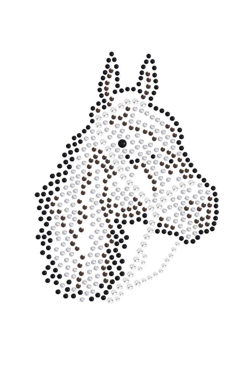 Horse Face (Brown Rhinestuds) - Womens T-shirt