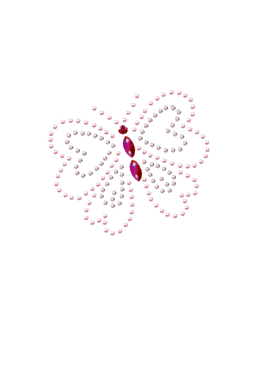 Pink Rhinestud Butterfly - Custom Tutu