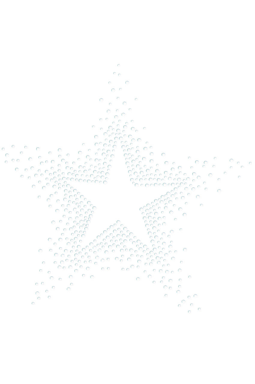 Star (Clear Rhinestones) - Womens T-shirt