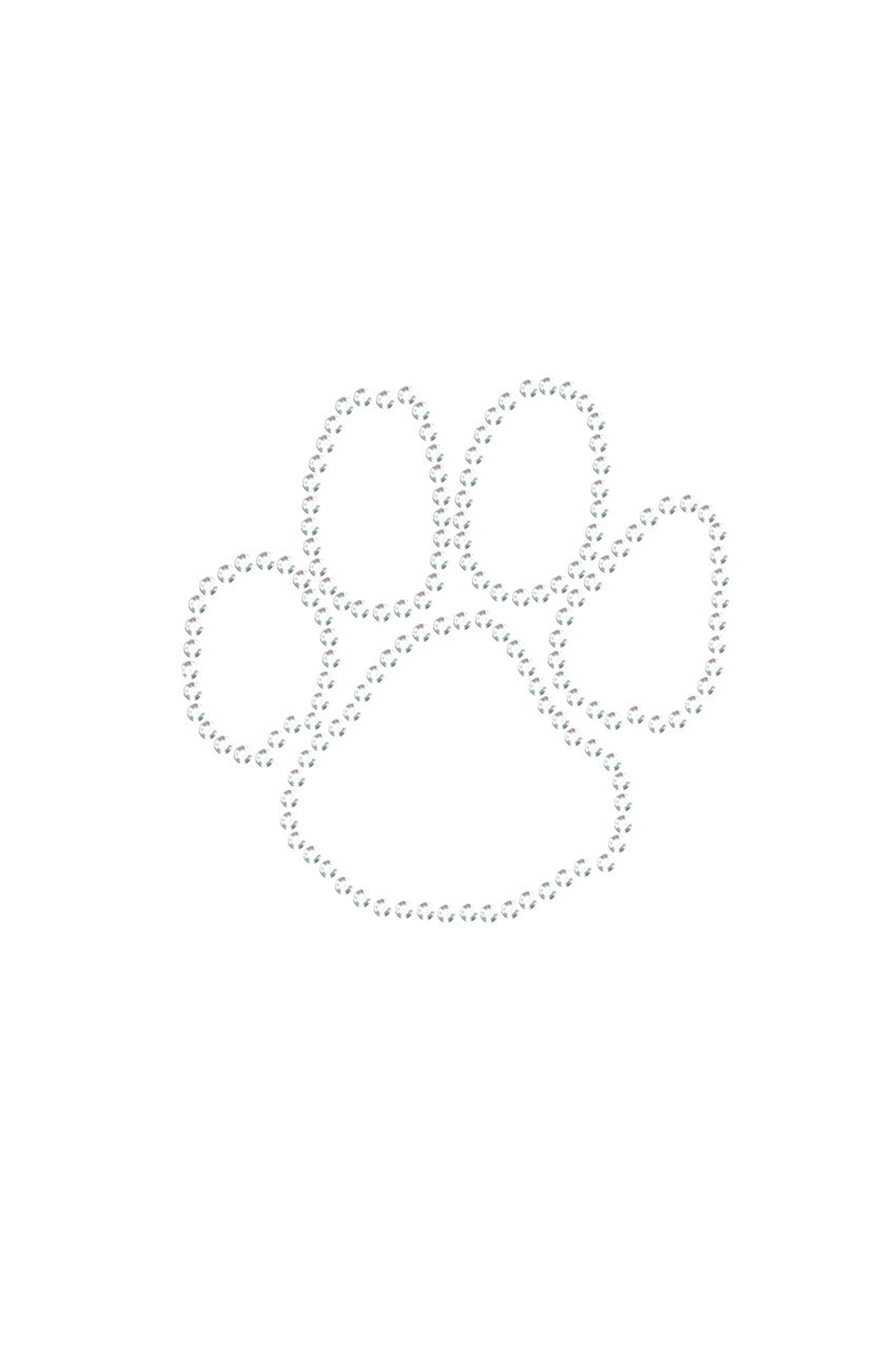 Paw (Rhinestone Outline) - Womens T-shirt