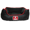 NCAA University of Wisconsin Badgers Plush Cuddle Dog Bed