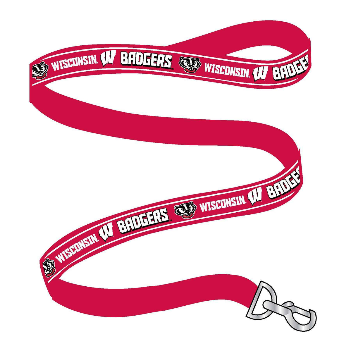NCAA Wisconsin Badgers Woven Dog Leash