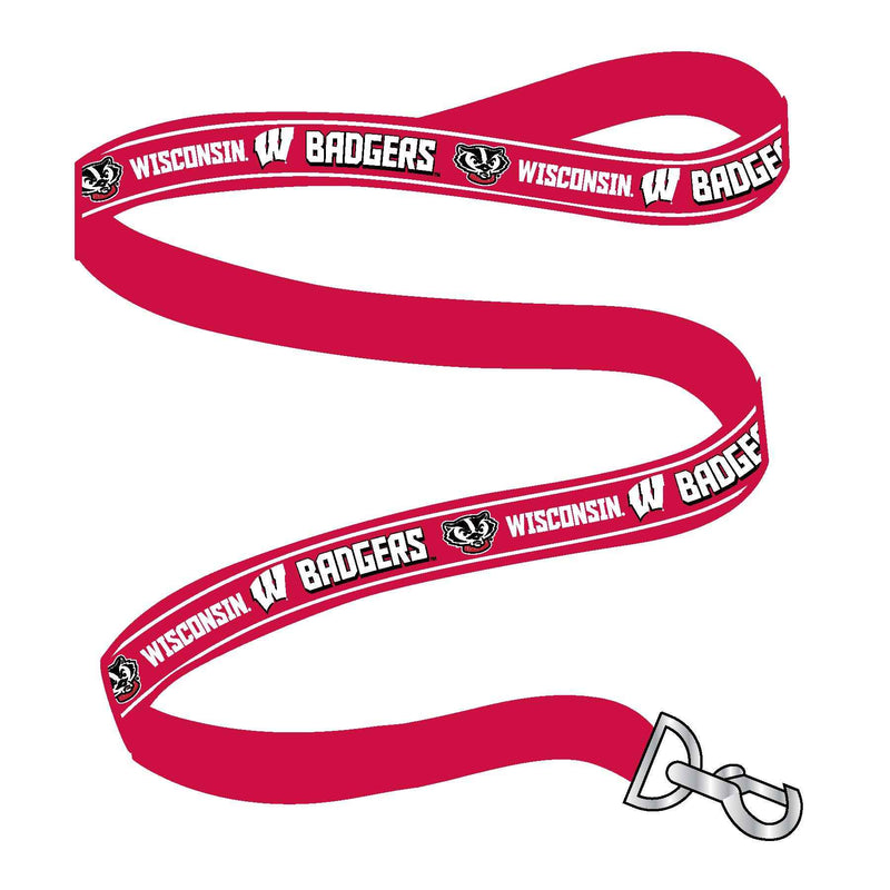 NCAA Wisconsin Badgers Woven Dog Leash
