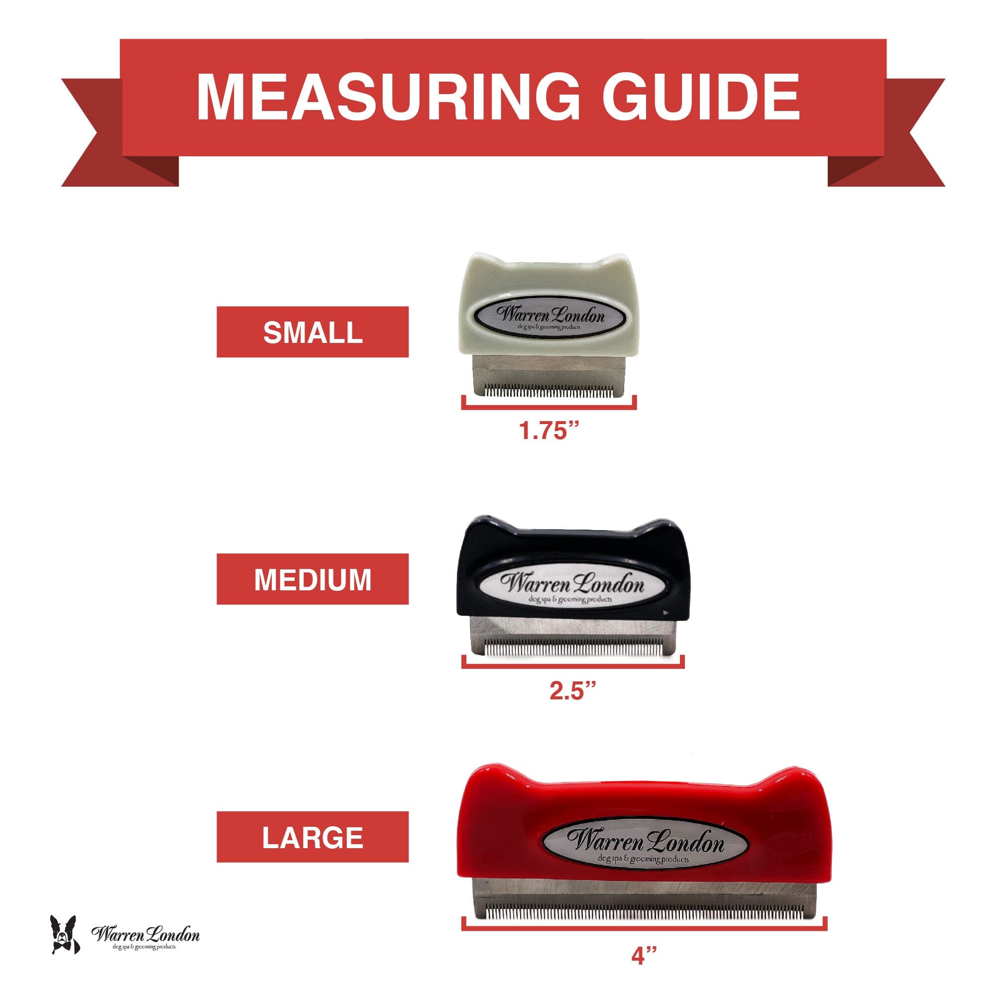 De-Shedding Dog Brush for Long Hair (>1")