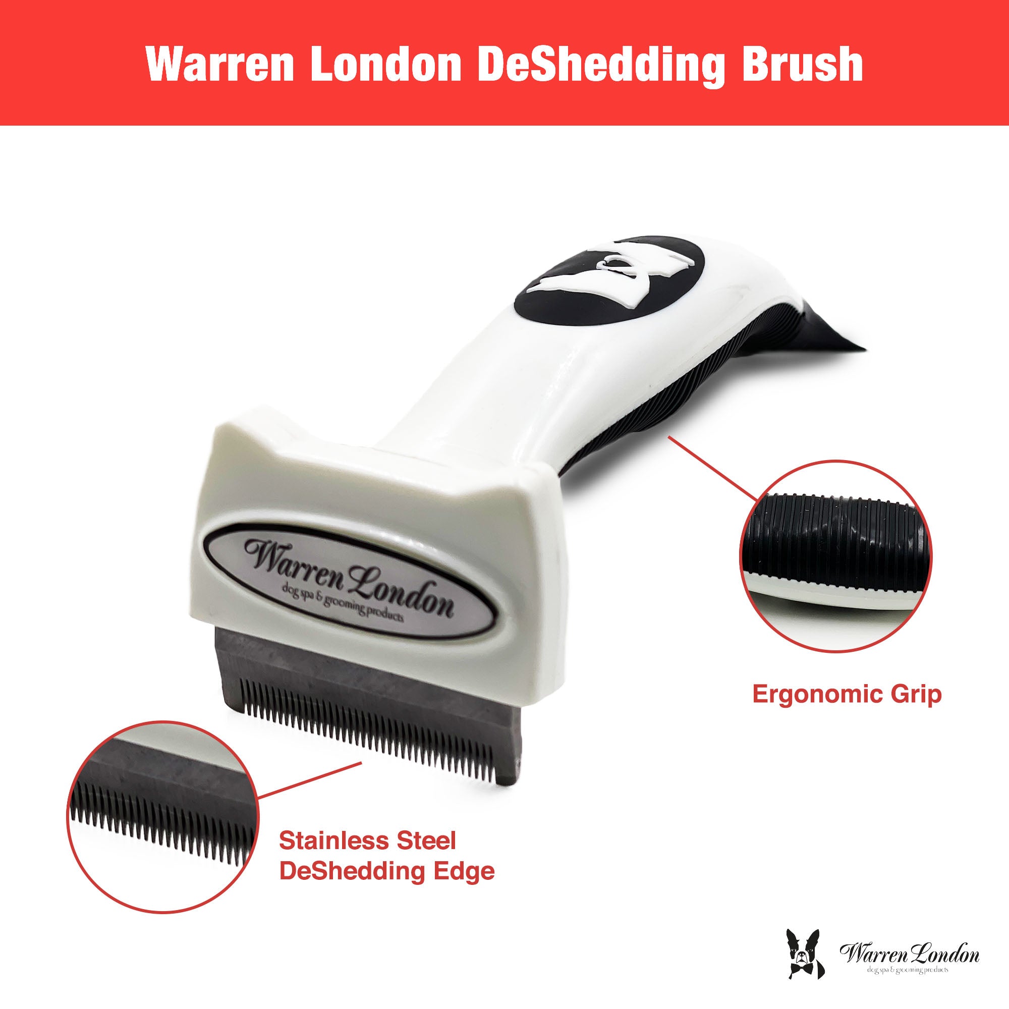 De-Shedding Dog Brush for Short Hair (<1