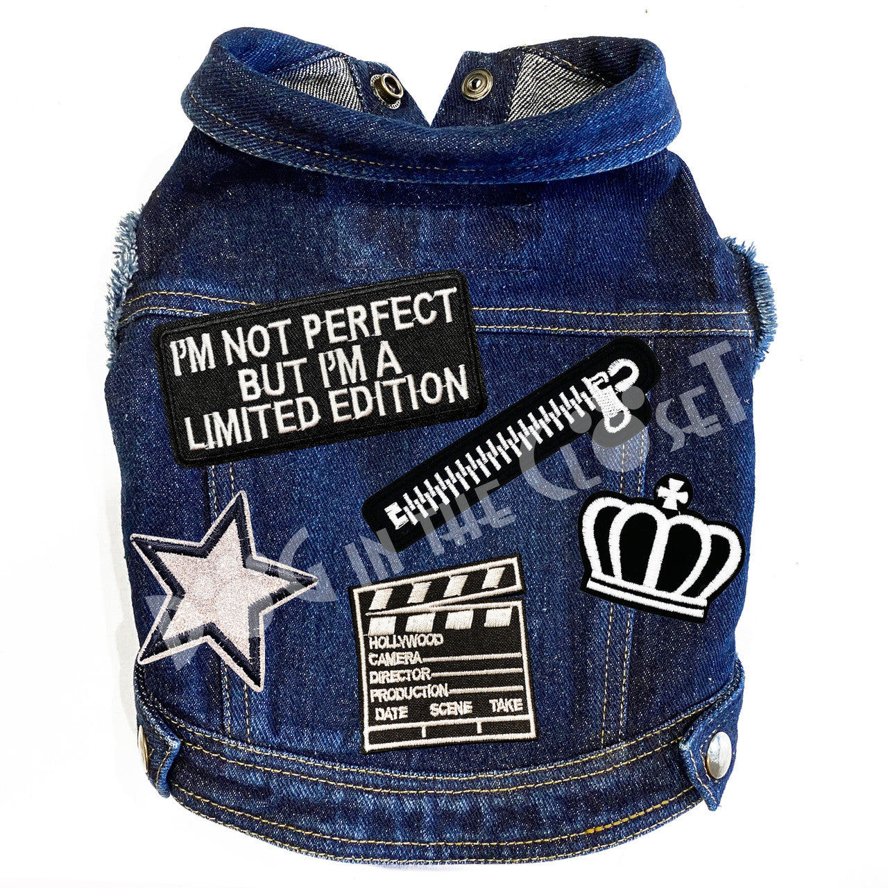 Black & White Limited Edition Denim Dog Jacket