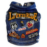 Live to Ride Big Biker Denim Dog Jacket