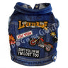 Live to Ride Denim Dog Jacket