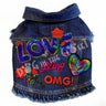Love Bling Denim Dog Jacket