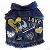Love Big Eyes Denim Dog Jacket