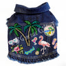 Tropical Paradise Denim Dog Jacket