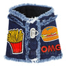 Fast Food OMG Denim Harness Vest