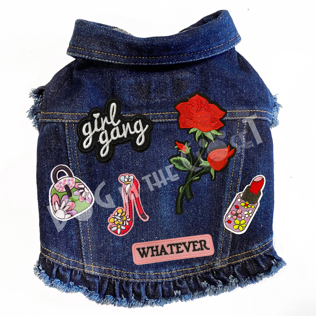 Girl Gang Fashion Denim Dog Jacket