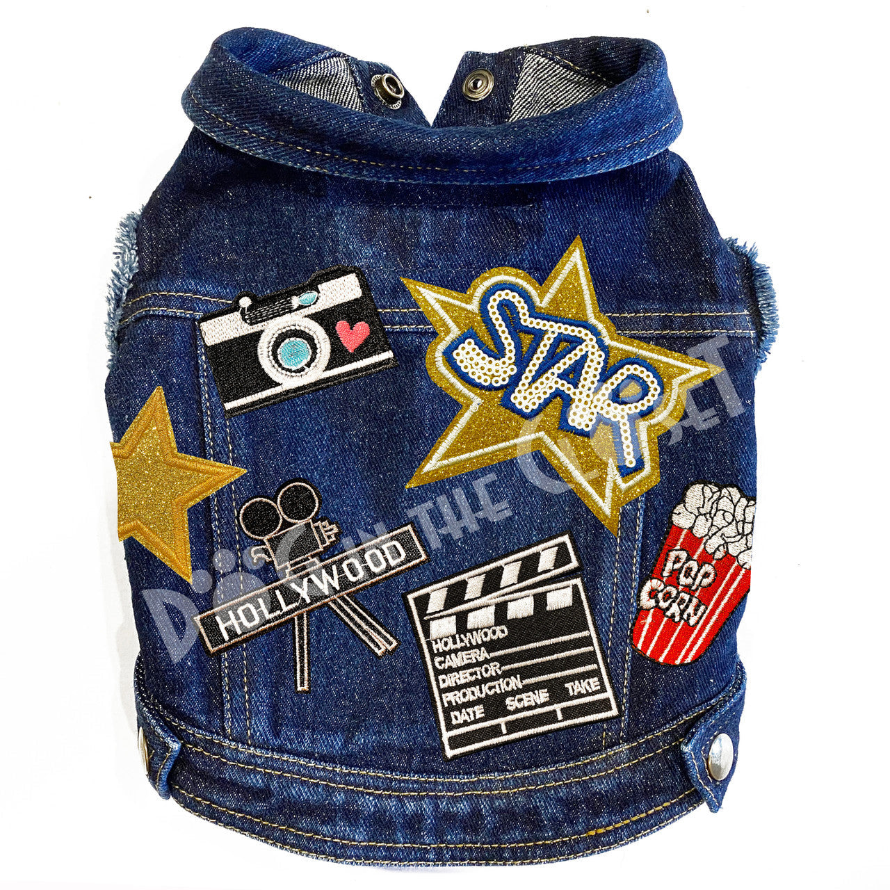 Hollywood Movies Denim Dog Jacket